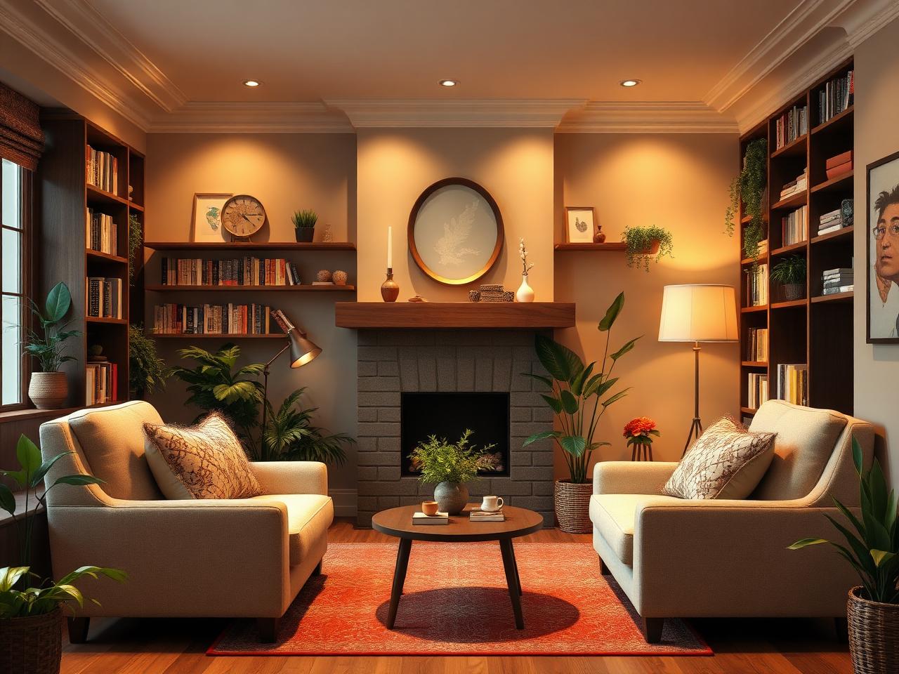 Warm shared living space